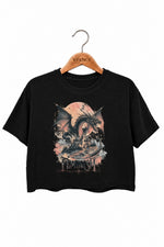 Feminism dragon fantasy crop top