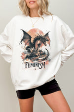Feminism dragon fantasy sweatshirt