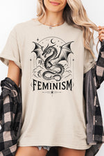 Feminism flying dragon tee