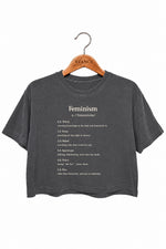 Feminism meaning crop top