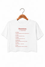Feminism meaning crop top