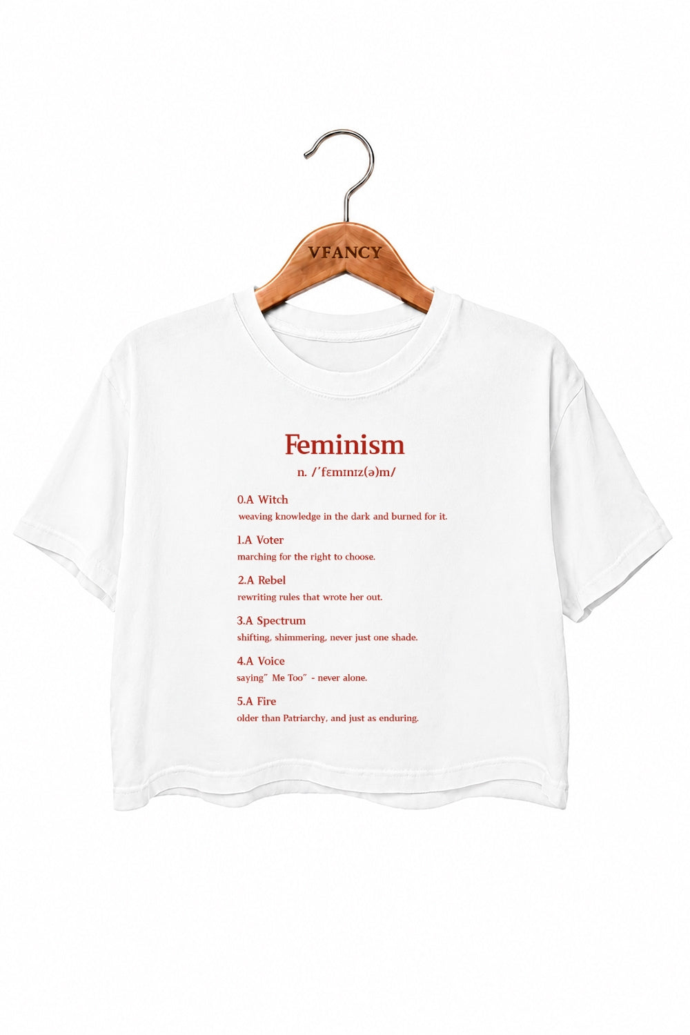Feminism meaning crop top