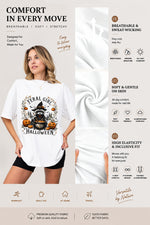 Feral girl halloween raccoon tee
