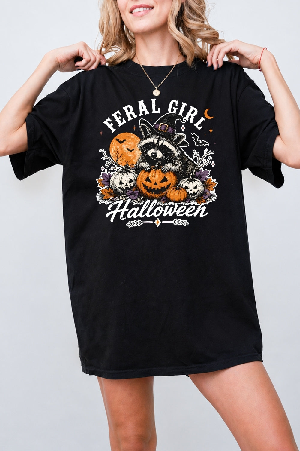 Feral girl halloween tee