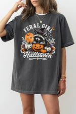 Feral girl halloween tee