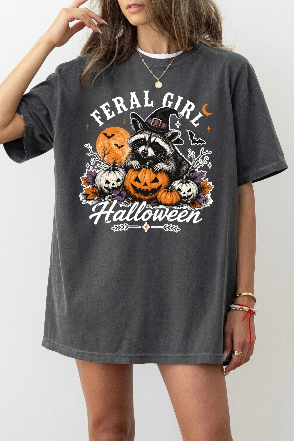 Feral girl halloween tee