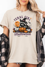 Feral girl halloween tee