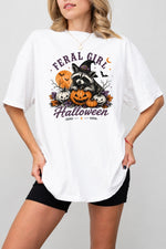 Feral girl halloween tee