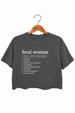 Feral women meaning crop top