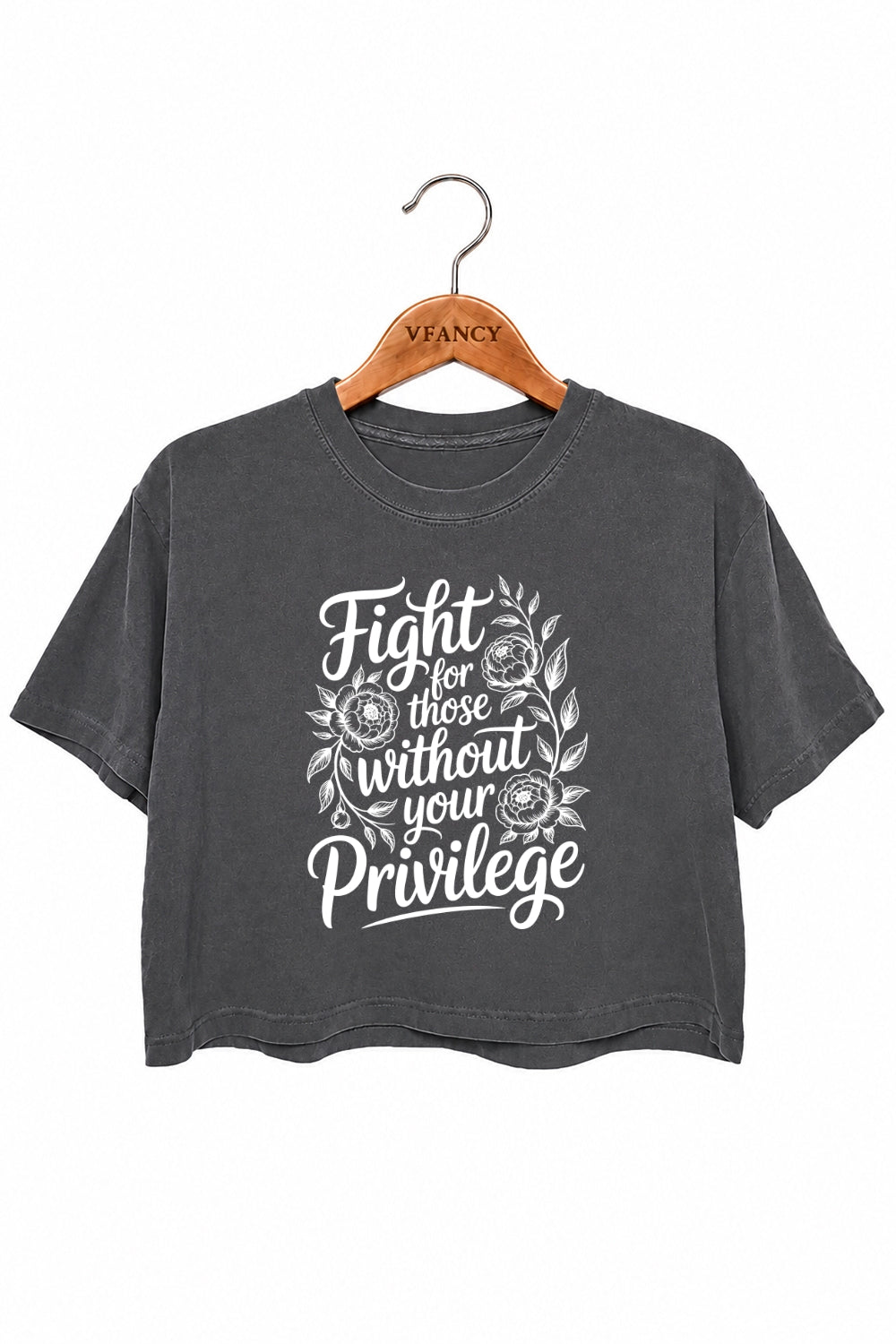 Fight for those without your privilege crop top