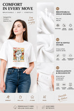 Fight for those without your privilege floral crop top