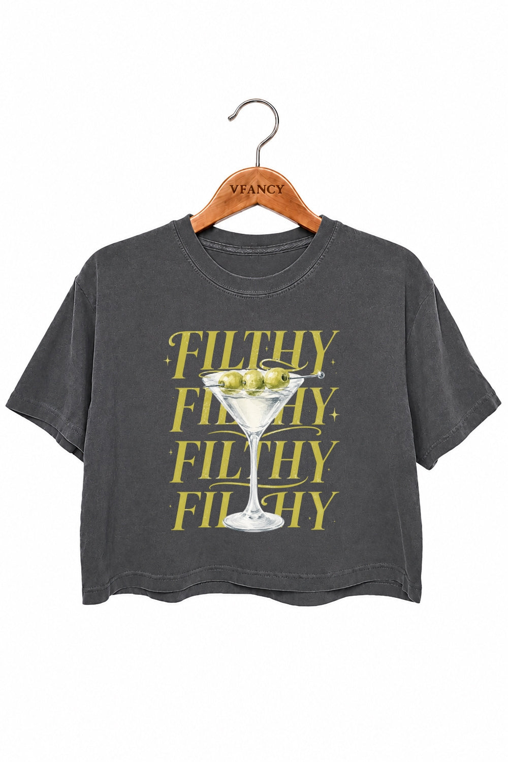 Filthy martini funny crop top