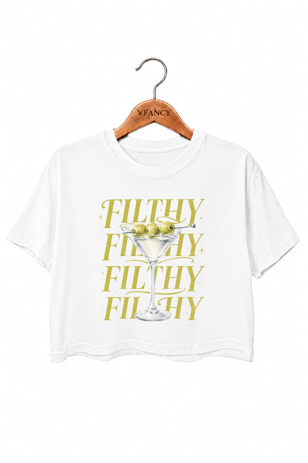 Filthy martini funny crop top