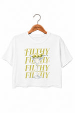 Filthy martini funny crop top