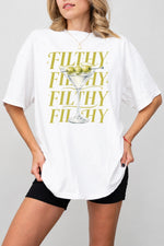 Filthy martini funny tee