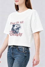 First of all I'm a delight crop top
