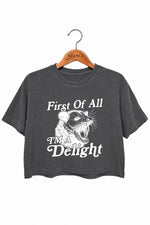 First of all I'm a delight crop top