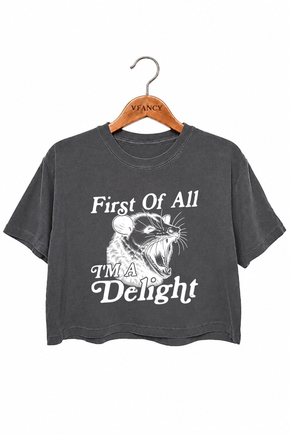 First of all I'm a delight crop top