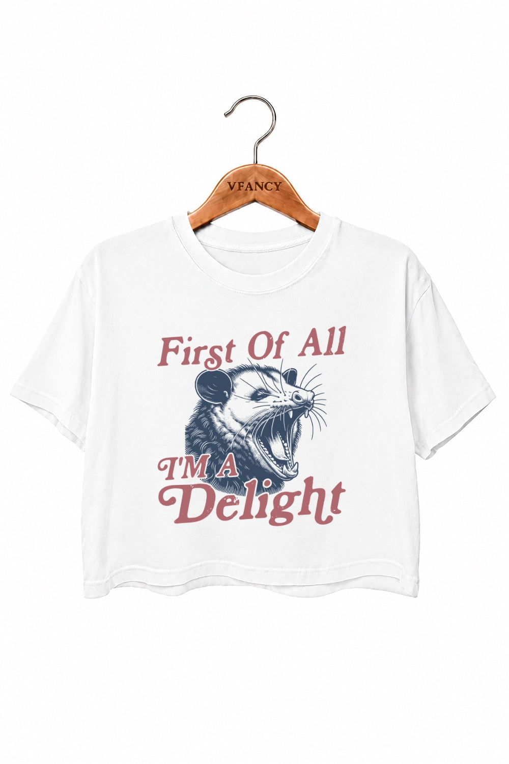 First of all I'm a delight crop top