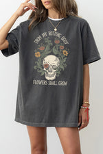 Flowers grow skull tee