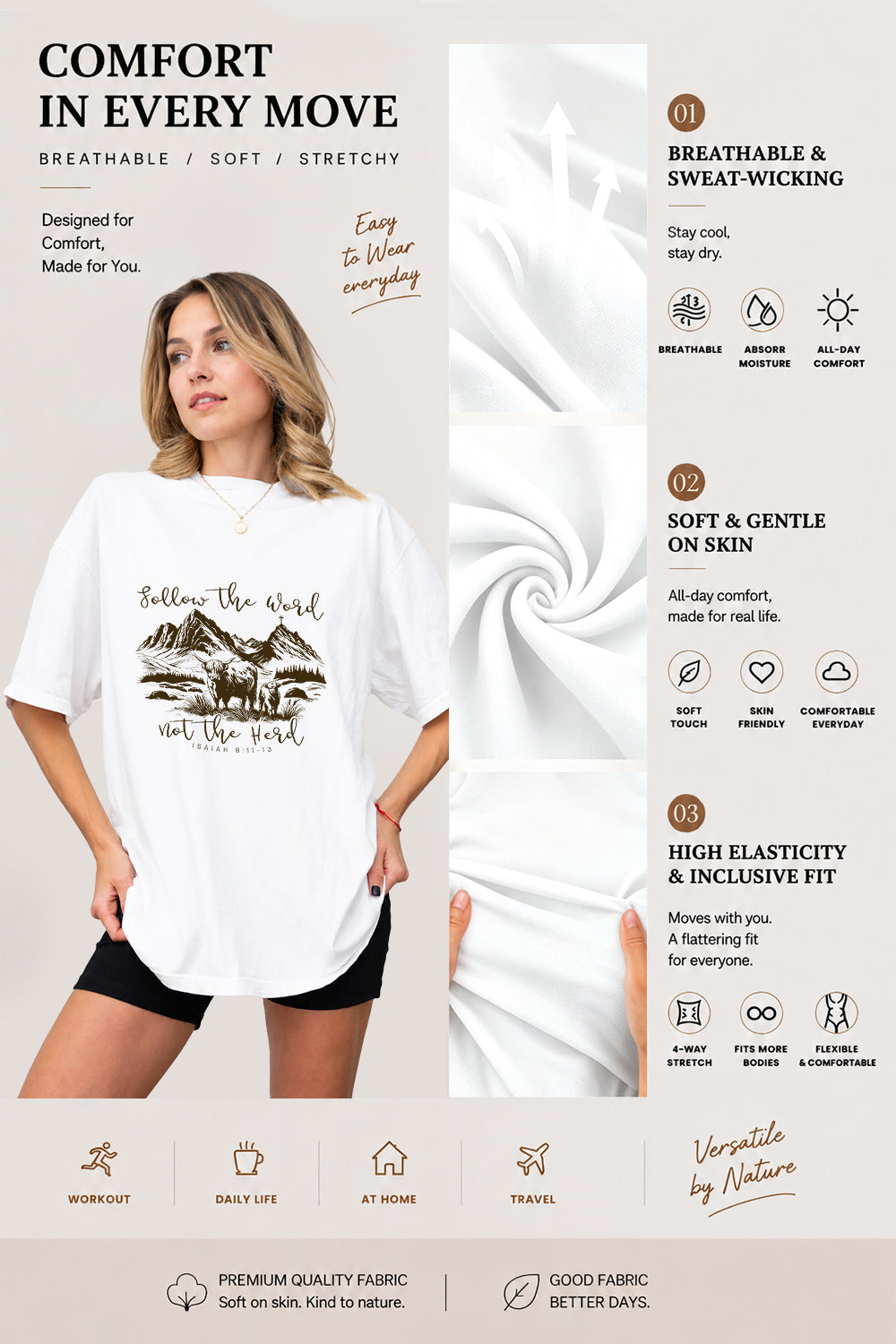 Follow the world sheep tee