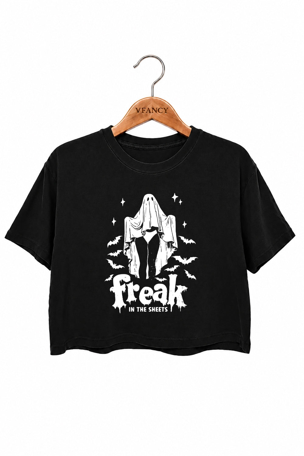 Freak in the sheets halloween crop top