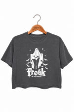 Freak in the sheets halloween crop top
