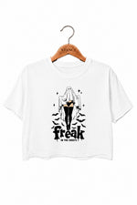 Freak in the sheets halloween crop top