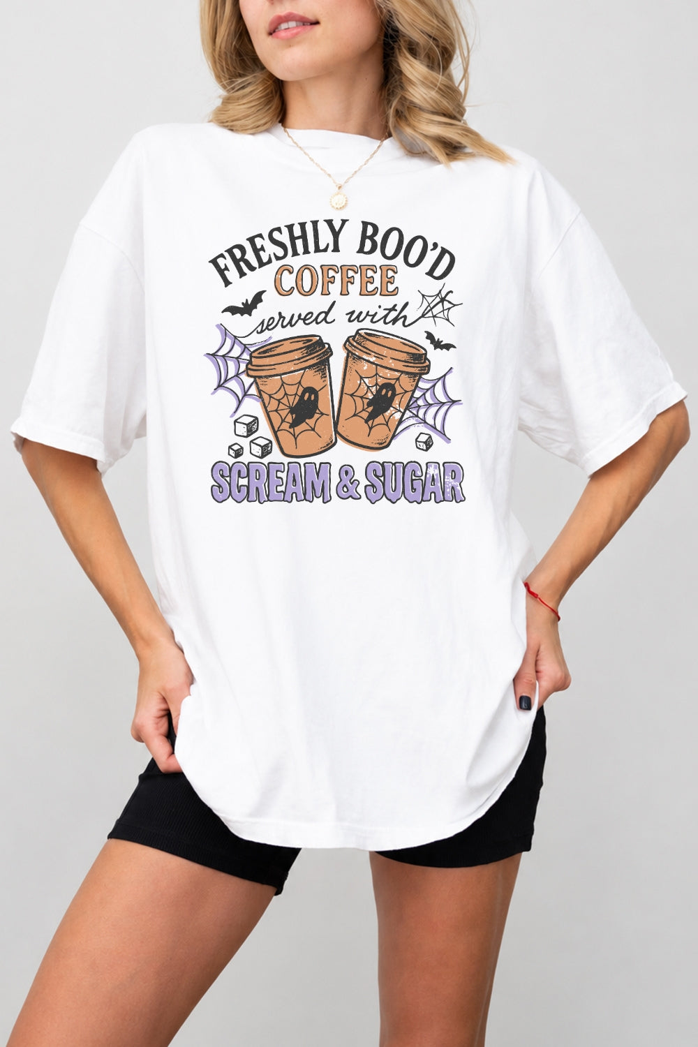 Freshly boo'd coffee halloween tee