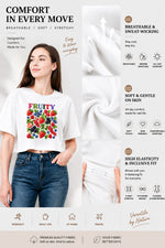 Fruity strawberry blueberry crop top