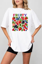 Fruity strawberry blueberry tee