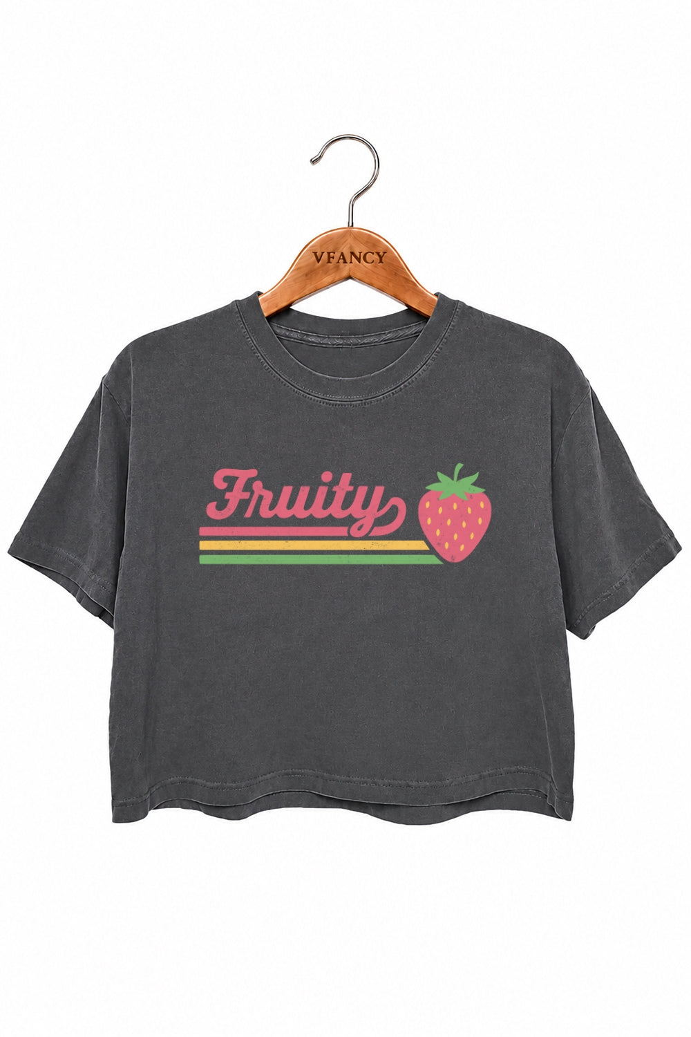 Fruity strawberry crop top