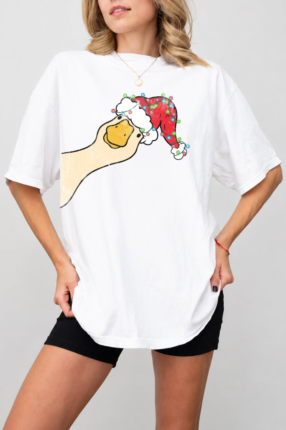 Funny christmas goose tee