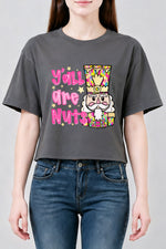Funny nutcracker christmas crop top
