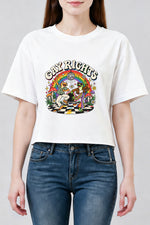 Gay rights frog crop top