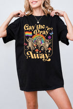 Gay the pray away raccoon tee