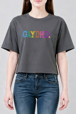 Gaydhd funny lgbtq crop top