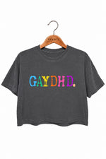 Gaydhd funny lgbtq crop top