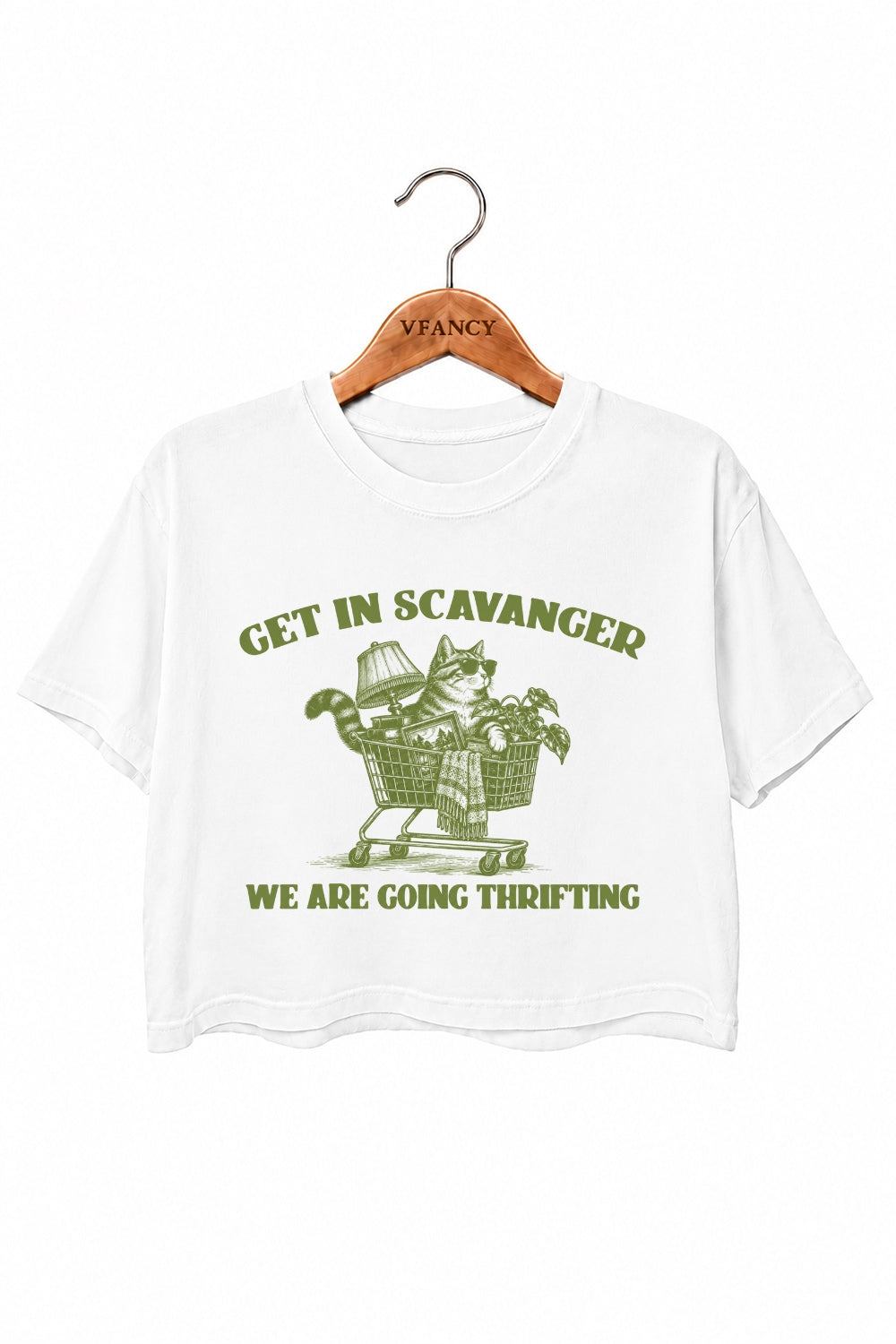 Get in scavanger cat crop top