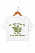 Get in scavanger cat crop top
