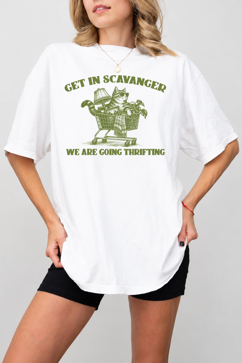 Get in scavanger cat tee