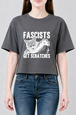 Get scrathes cat crop top