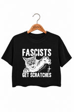 Get scrathes cat crop top