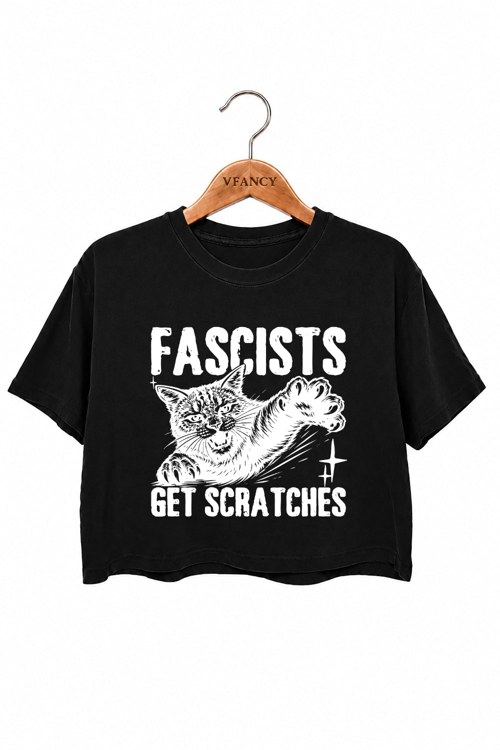 Get scrathes cat crop top