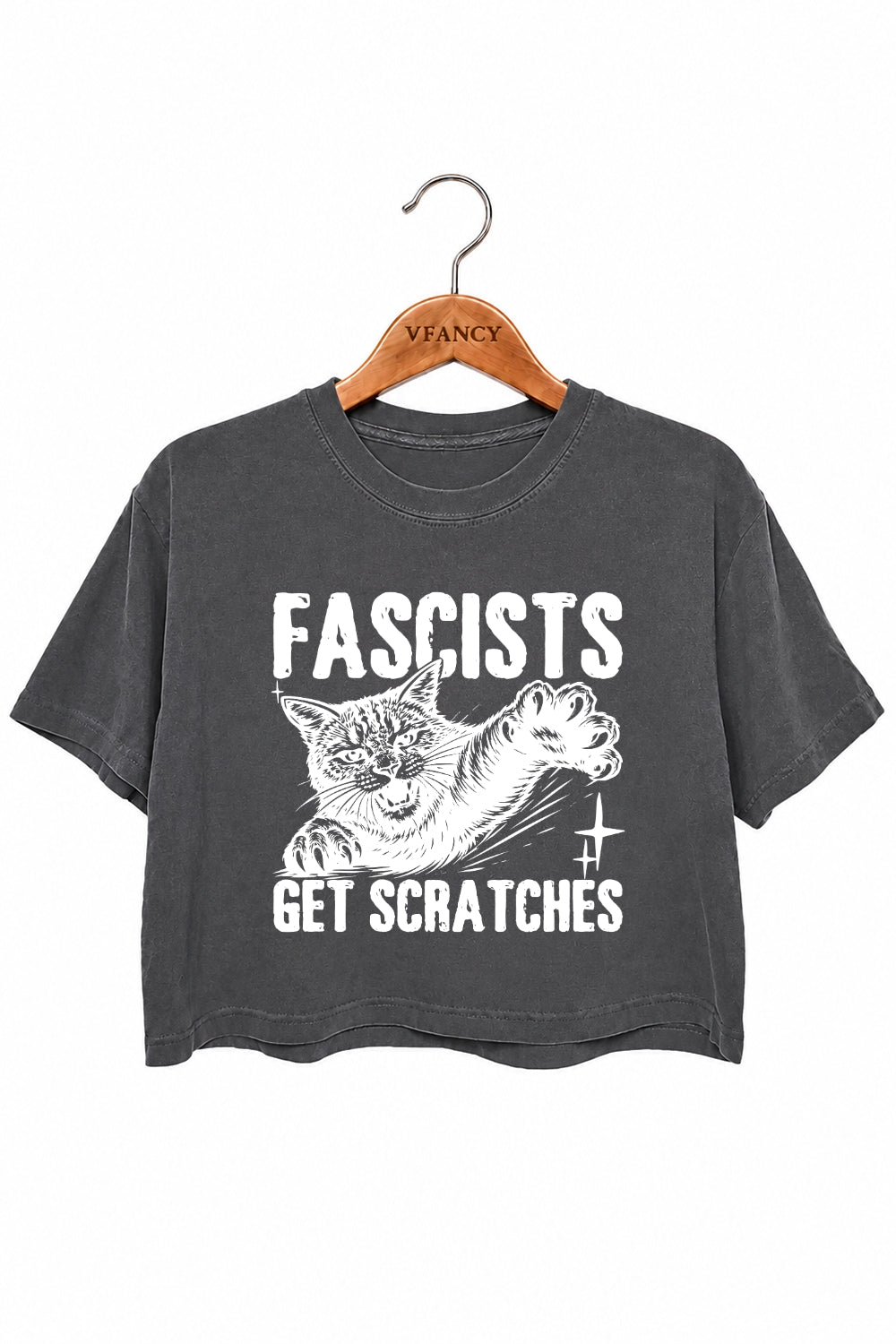 Get scrathes cat crop top
