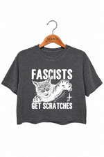 Get scrathes cat crop top