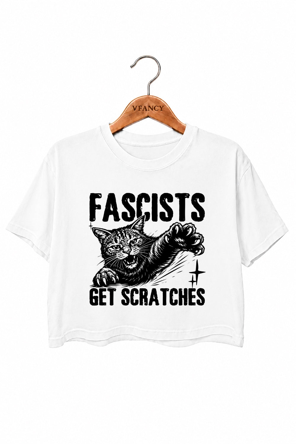 Get scrathes cat crop top
