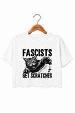 Get scrathes cat crop top