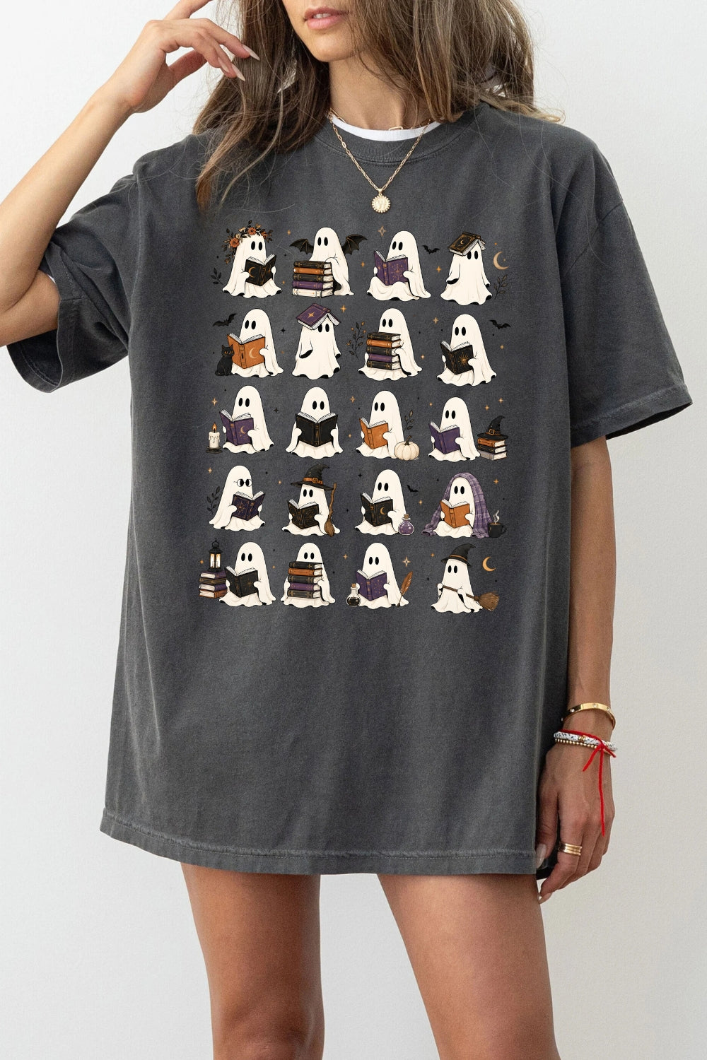 Ghost book lover tee