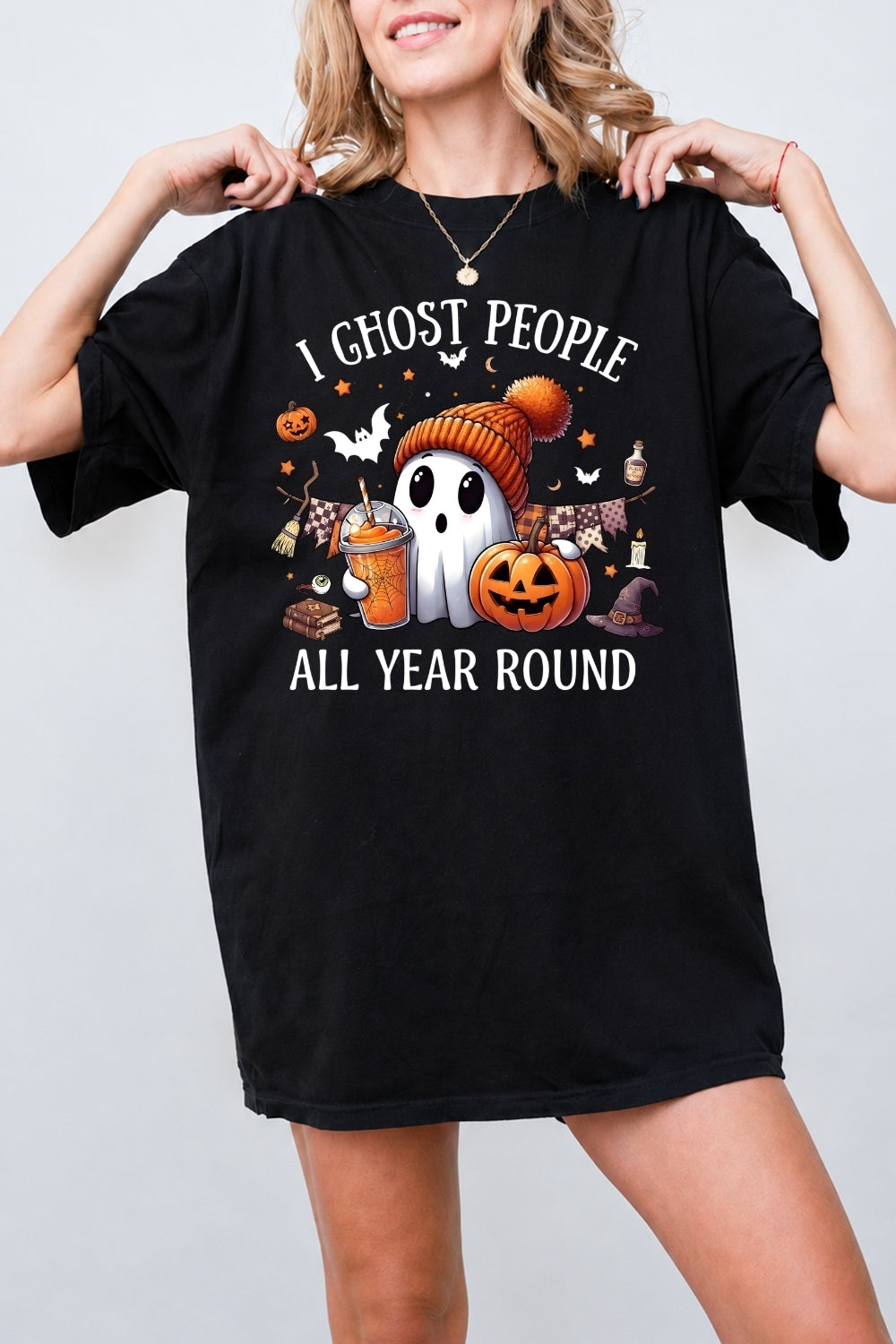 Ghost people all year round tee